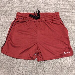 Surenow men's 3" inseam lightweight polyester running gym shorts with pockets